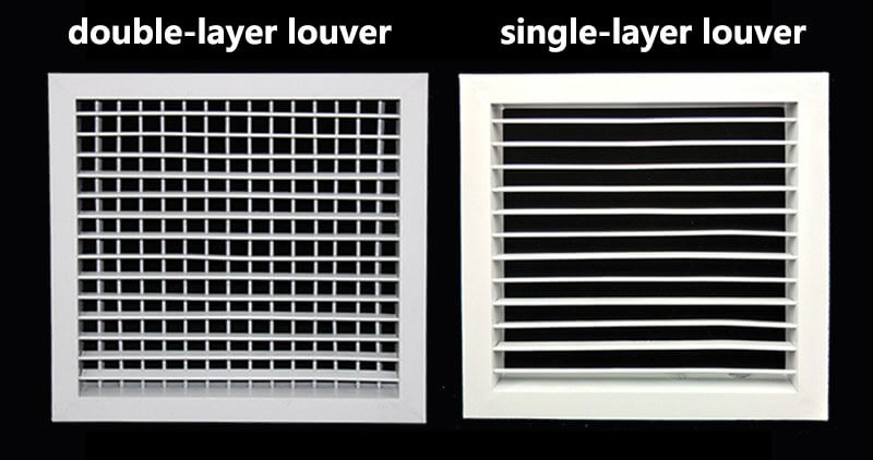 Differences and characteristics of single-layer louver and double-layer louver